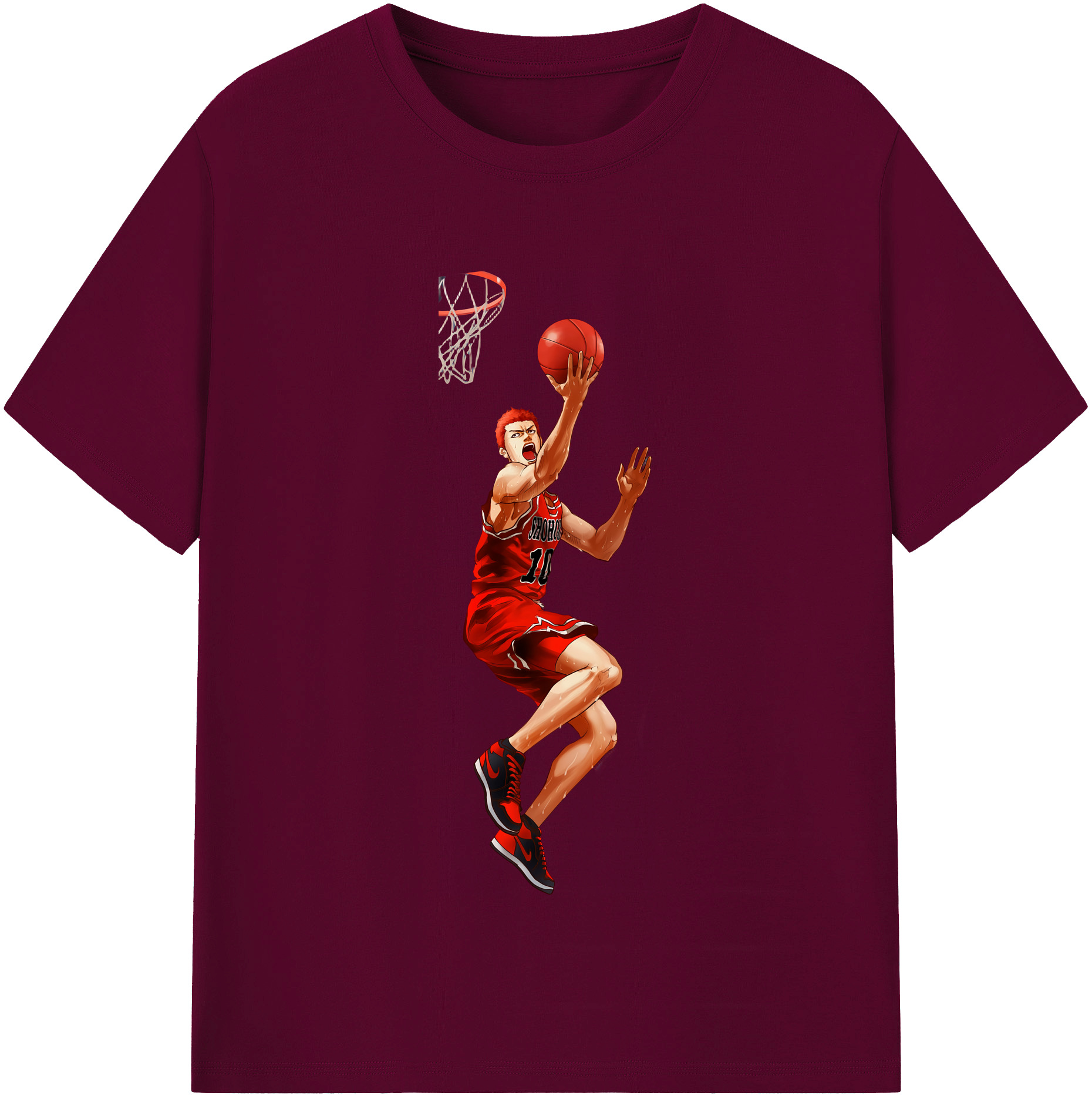（画像用） SLAM DUNK／スラムダンク レディースカジュアルプリントTシャツ（綿100％）